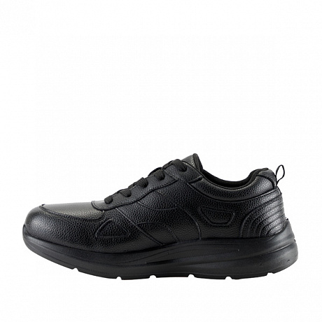 Ботинки ортопедические Ортобум мужские 87005-01 ярко-черные. Изображение 3 из 4